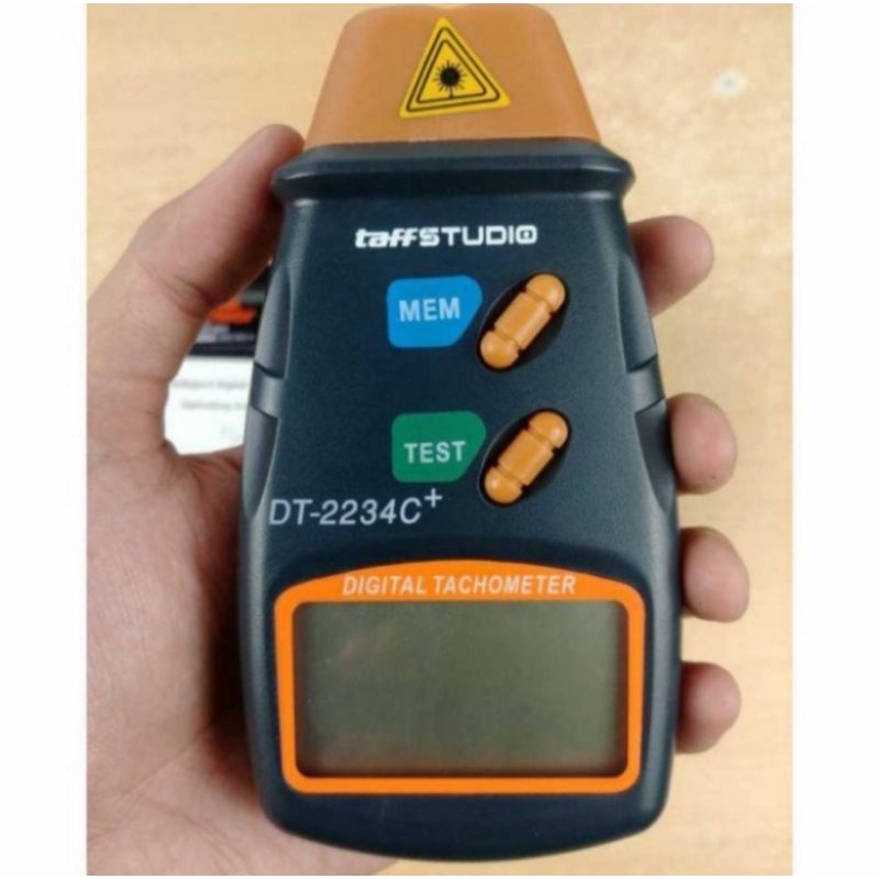 LCD Digital Laser Infrared Tachometer RPM Alat Ukur Kecepatan DT-2234C