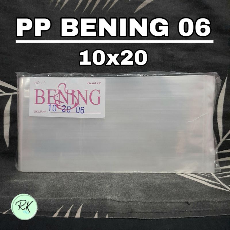PLASTIK PP BENING 10x20 TEBAL 06