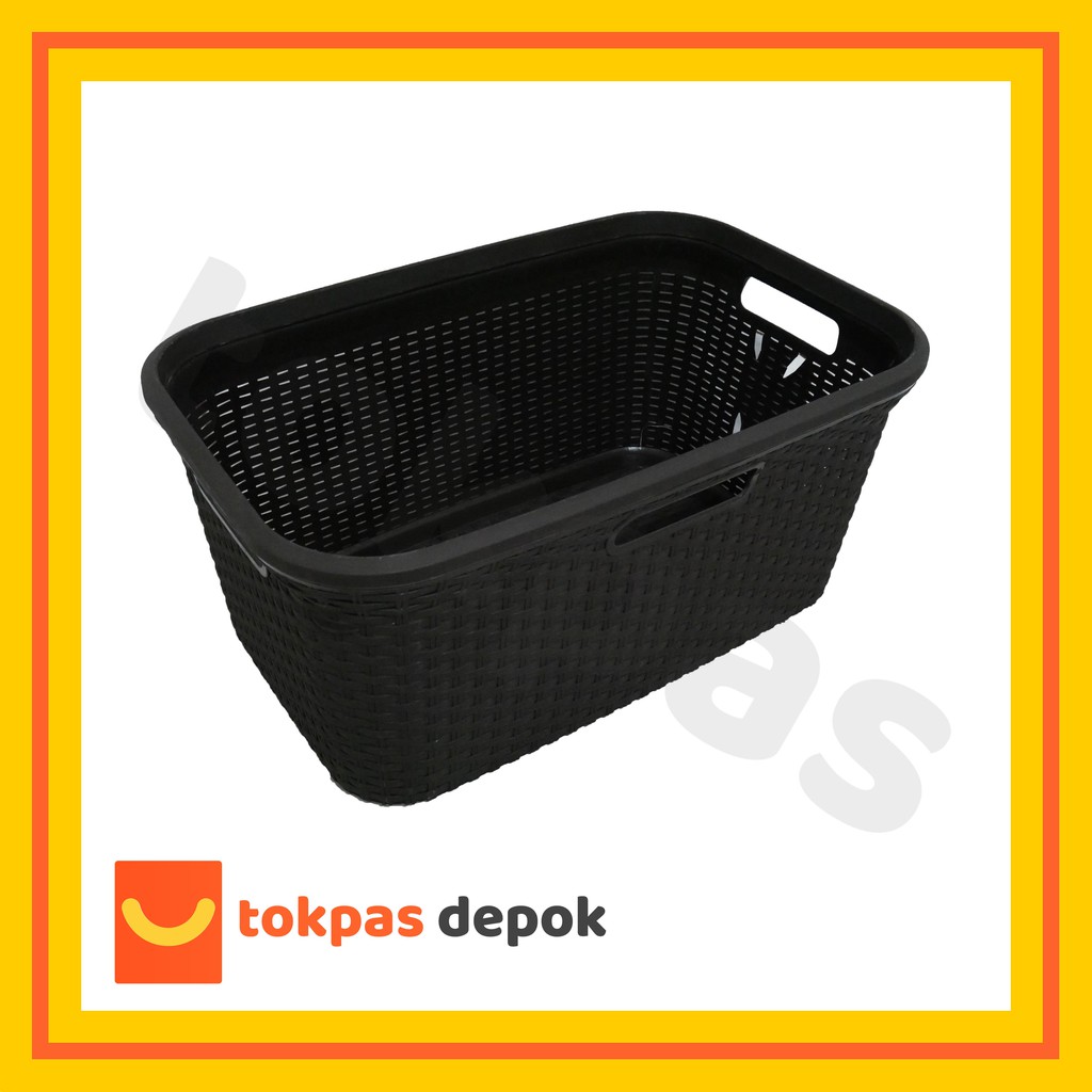 AESTHETIC Keranjang Baju JUMBO Keranjang Pakaian Laundry Plastik Besar Tinggi Kuat BERKUALITAS