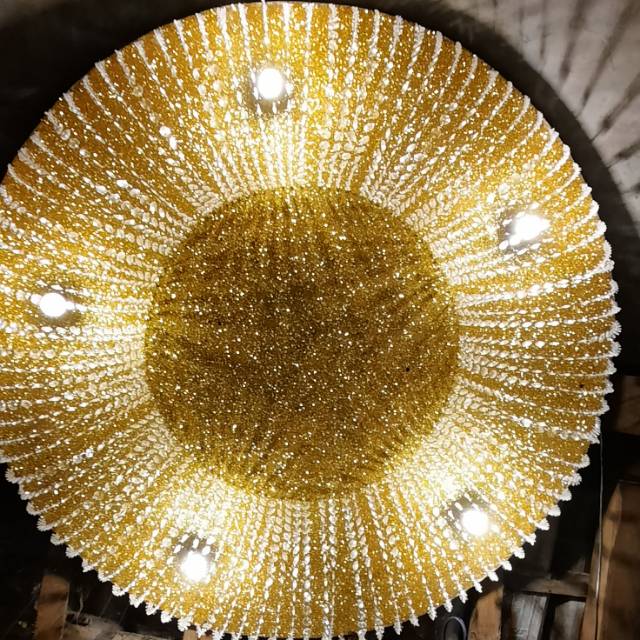 Lampu hias lampu plafon gliter dengan 4000kristal ronce