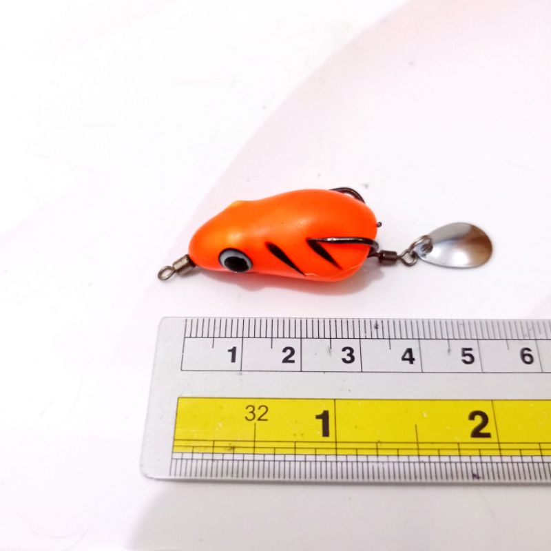 Soft Frog A2 LURE 3.5cm 4.5gr - Umpan Casting Gabus / Haruan Ultralight Softfrog Blade UL