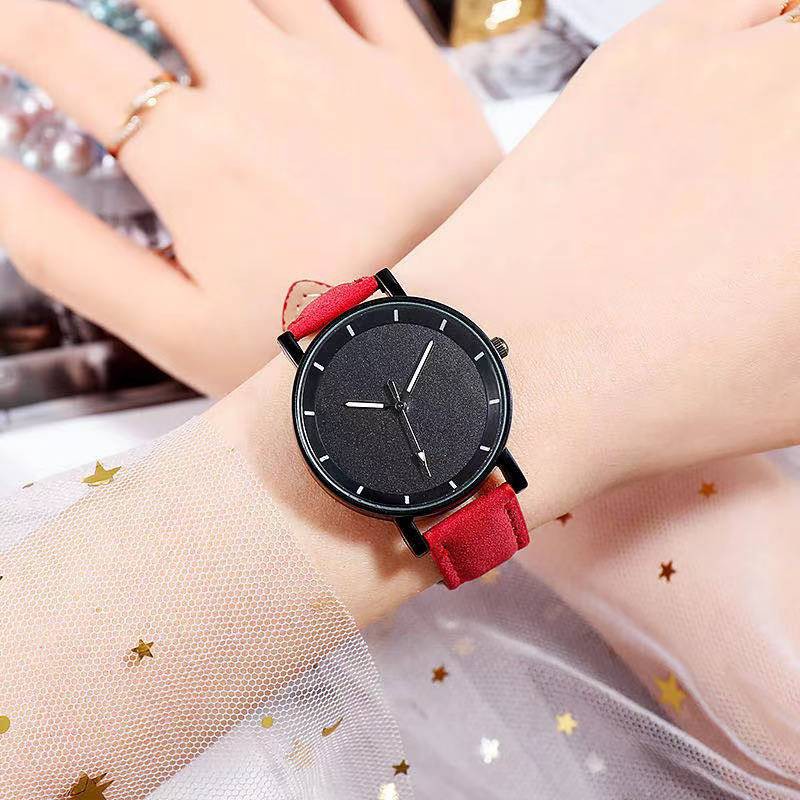 [Bayar Di Tempat] Jam Tangan Wanita Quartz Fashion Analog Strap Pu Leather Import