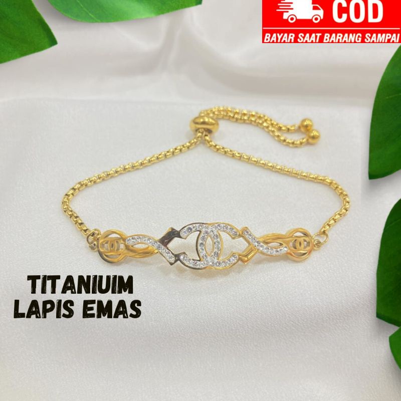 gelang serut Titanium pertama gelang serut Titanium branded cod