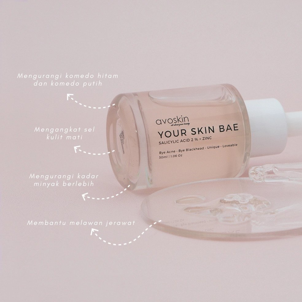 [BPOM] AVOSKIN Your Skin Bae Series 30 ML - AVOSKIN YSB Serum Niacinamide, Alpha Arbutin, Hyacross, Salicylic Acid, Vit C, Lacic Acid, Hyacross, Azeclair Serum 100% ORIGINAL 30ML