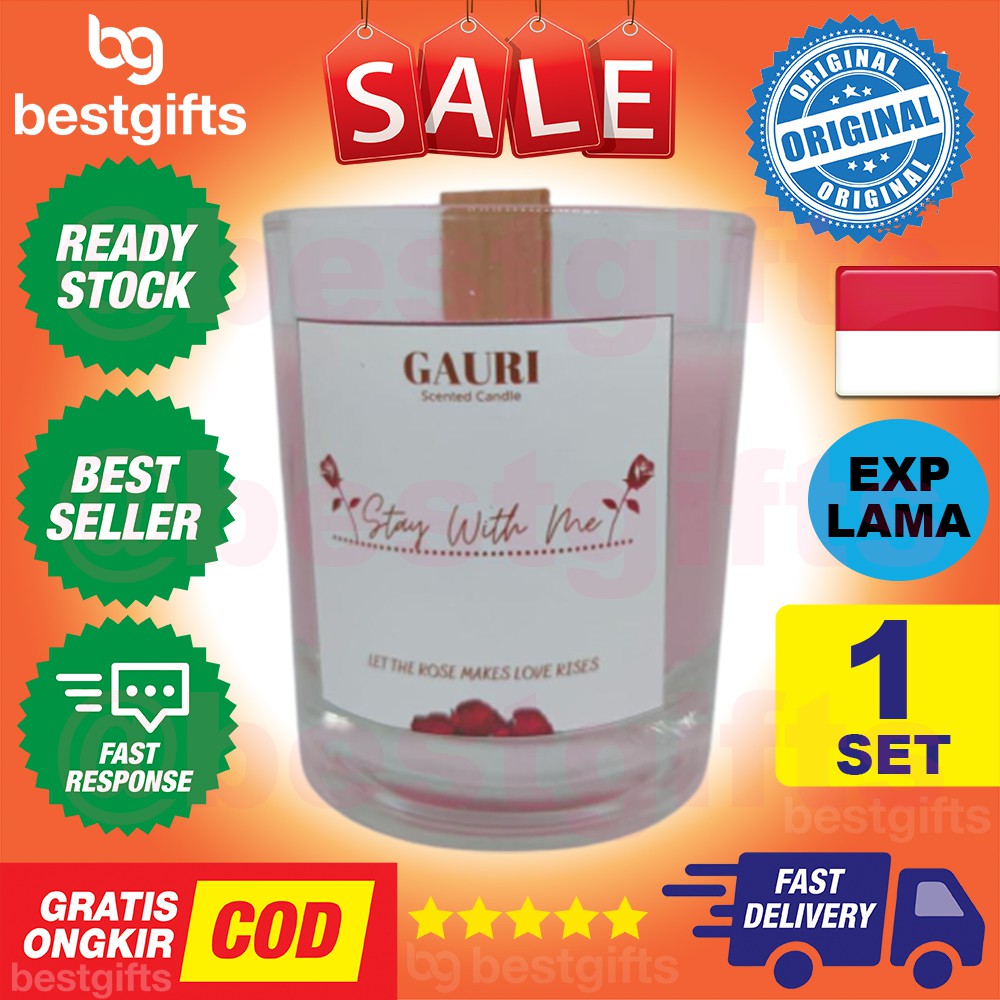 GAURI HANDCRAFTED SCENTED CANDLES CANDLE LILIN AROMATERAPI AROMATHERAPY PALM WAX WOOD COOKIE CHOCO