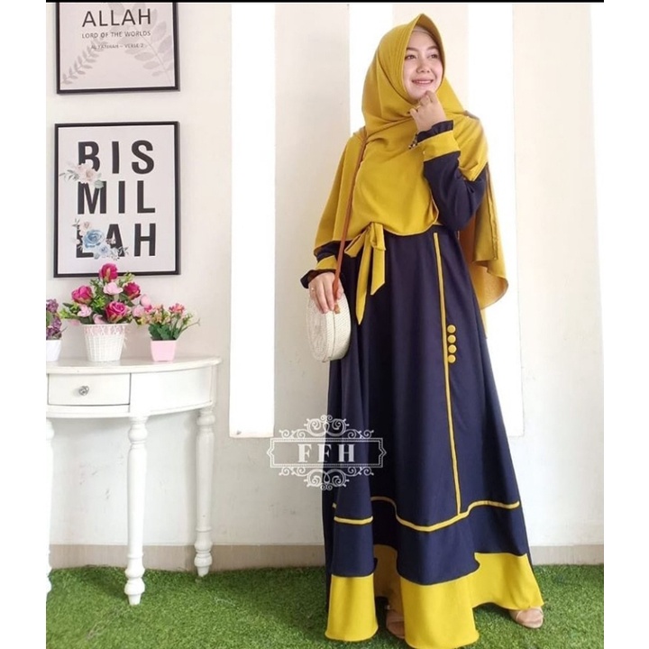 GAMIS CARISSA SYAR'I / GAMIS MUSLIM  / FASHION WANITA / BUSUI / TERBARU / TERMURAH