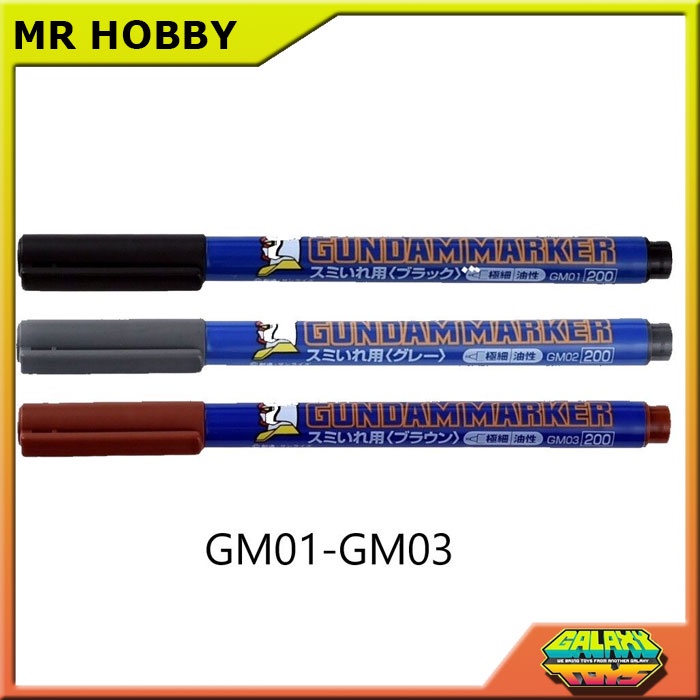 

Mr Hobby GUNDAM MARKER Ultra Thin Pen for Panel Lining GM 01 02 03