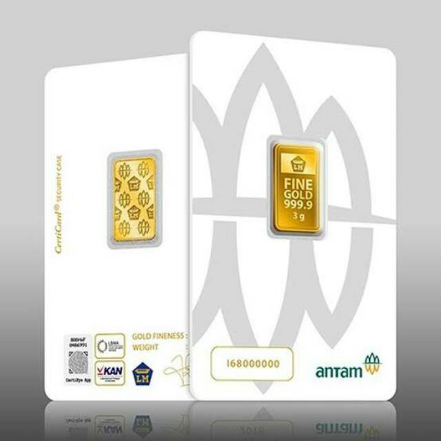 Logam Mulia 3 Gram New Emas Antam 3 Gram 2020 Indonesia