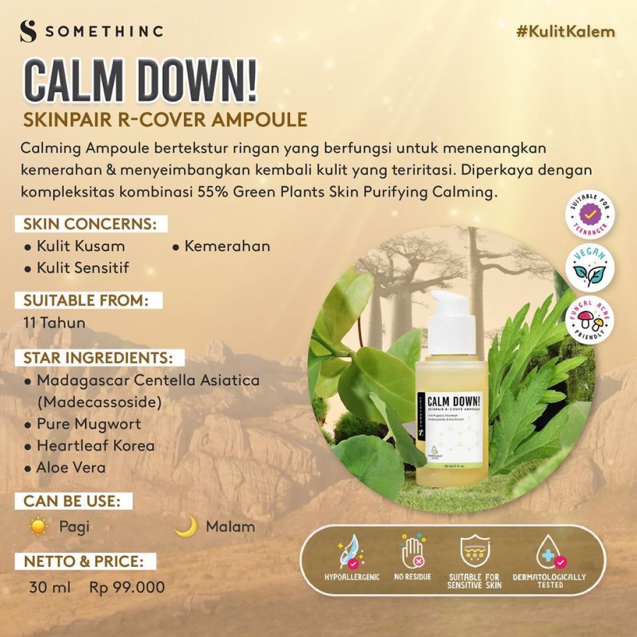 ★ BB ★  SOMETHINC Calm Down! PHA 3% Everyday Toner 40ml 120ml - Skinpair R-Cover Ampoule 30ml