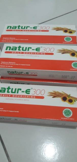 Natur-E 300 IU orange isi 16 kapsul Harga/ Bok,( Vitamin E menjaga kulit kita)Barang dijamin Original.