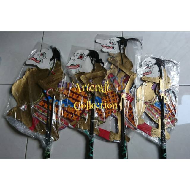 Wayang kulit asli punokawan 1 set halus