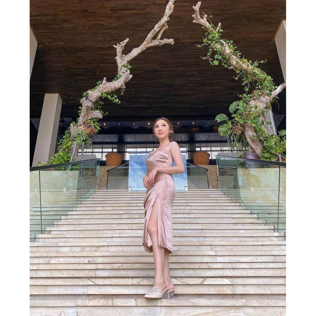 Gold Dress Bridesmaid Dress Bridesmaid Gown Gaun Bridesmaid Premium Gown Long Dress