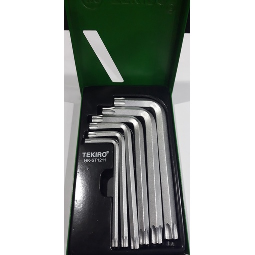 Tekiro - Kunci L Bintang Pendek 6 Ukuran Kunci Belimbing - Original