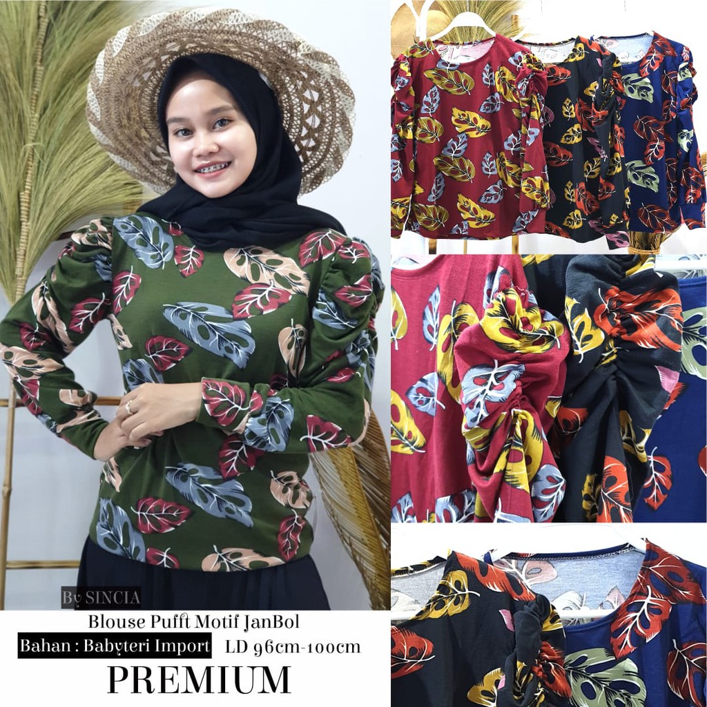 BLOUSE DAUN JANDA BOLONG PREMIUM