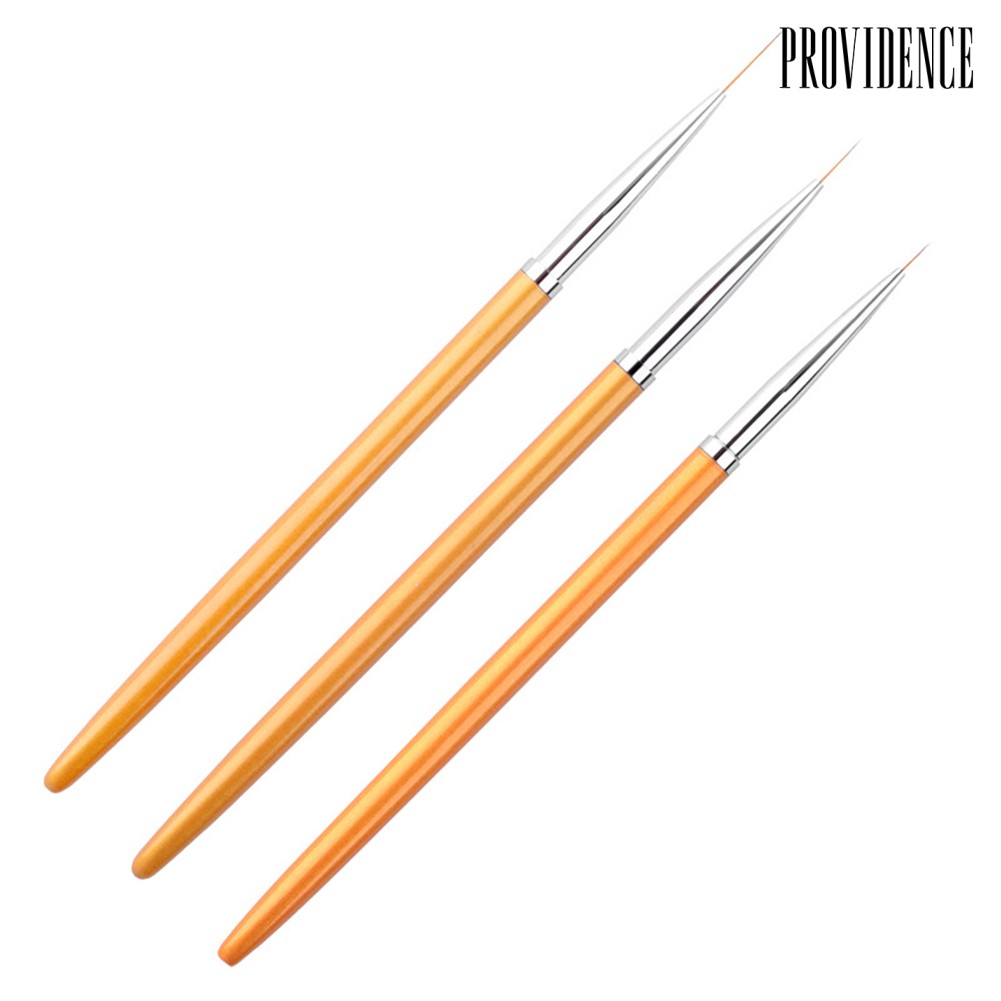 Providence 3Pcs/Set Nail Art Lines Painting Pen Brush Professional Manicure Drawing Tool