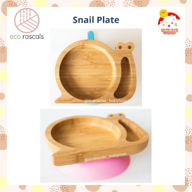 Ecorascals Bamboo Snail Plate