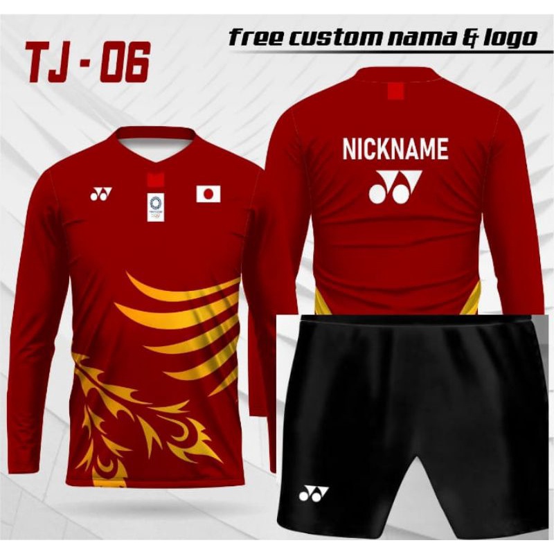 setelan jersey badminton YONEX, setelan timnas jepang olimpiade badmnton