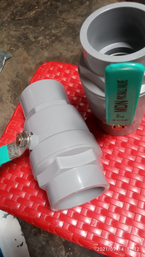 Ball Valve Stop Kran Air Pvc Plat Stainless Steel Mdn 2 Inch