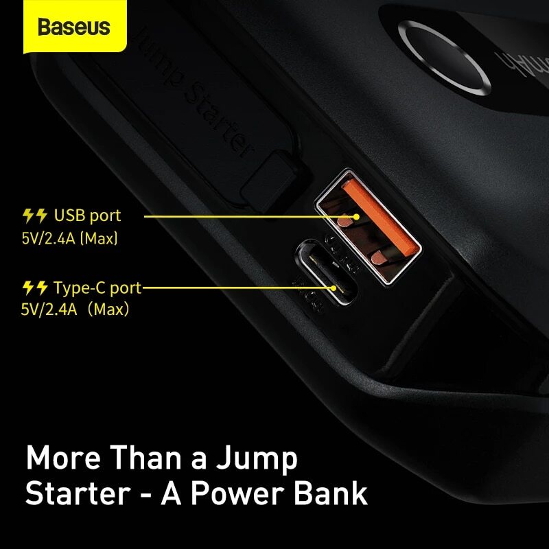 Baseus Power Bank 10000mah Car Jump Starter Aki Mobil Accu Power Jumper