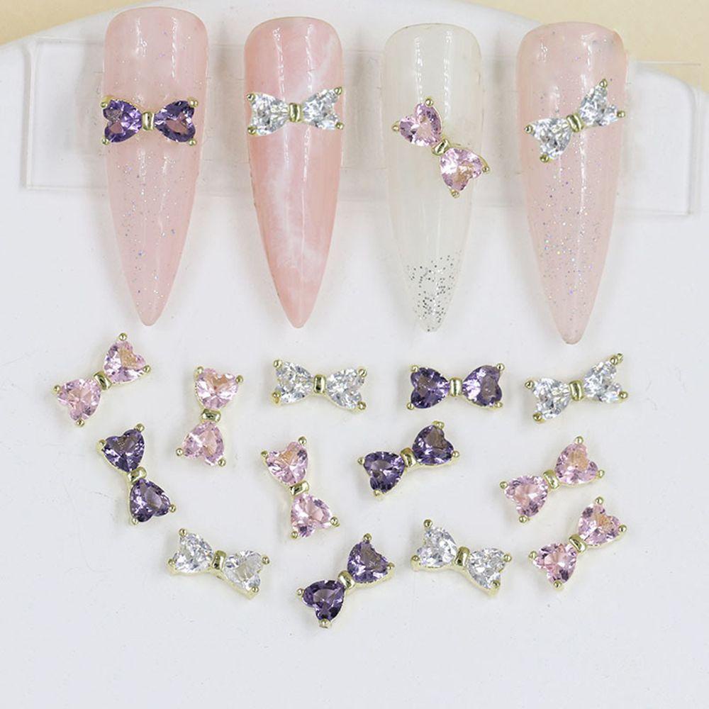 Mxbeauty Ikatan Simpul Bor Kuku Gaya Jepang Mewah Indah Flash DIY Nail Art Dekorasi