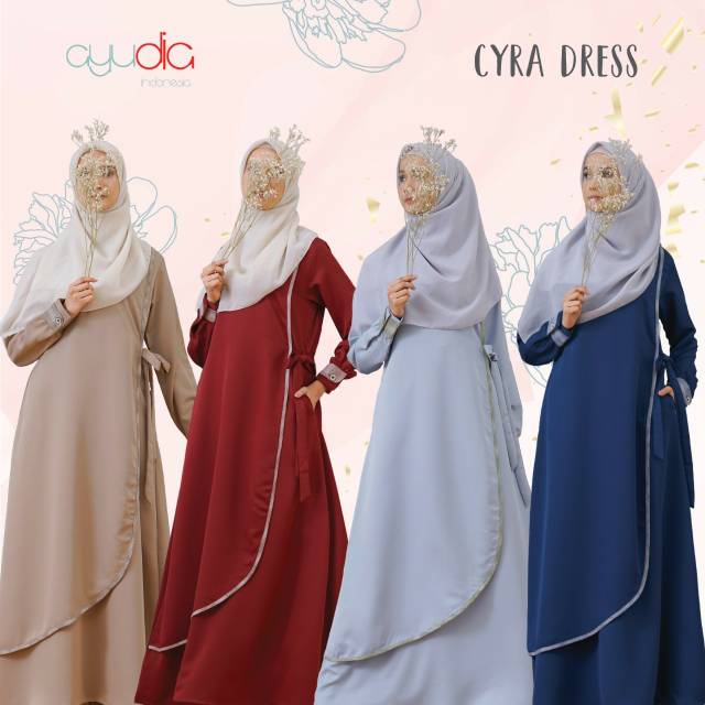 Cyra Dress Gamis Busui Moratti Best Seller Original by. Ayudia