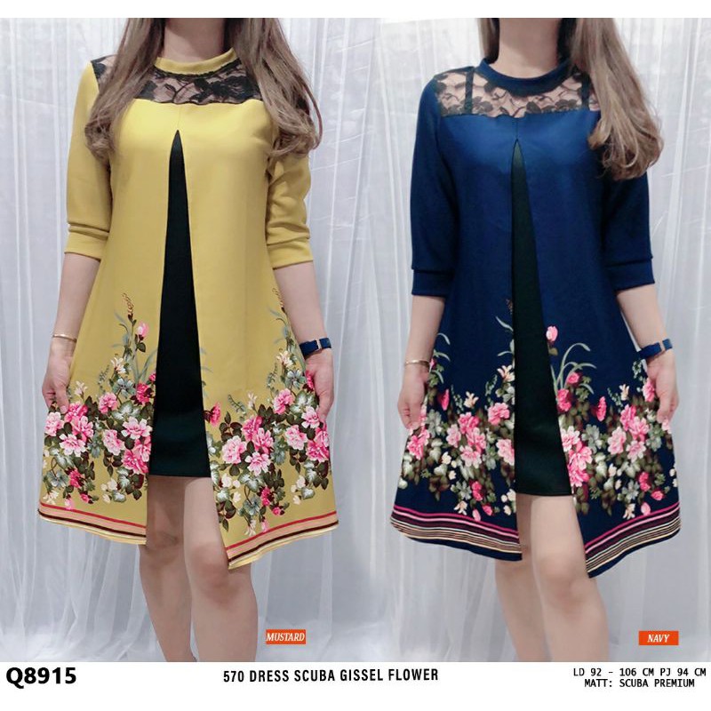570 | DRESS SCUBA CANTIK PALING LAKU