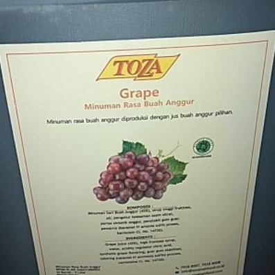 

Toza Juice Buah Anggur 5 Liter / Galon
