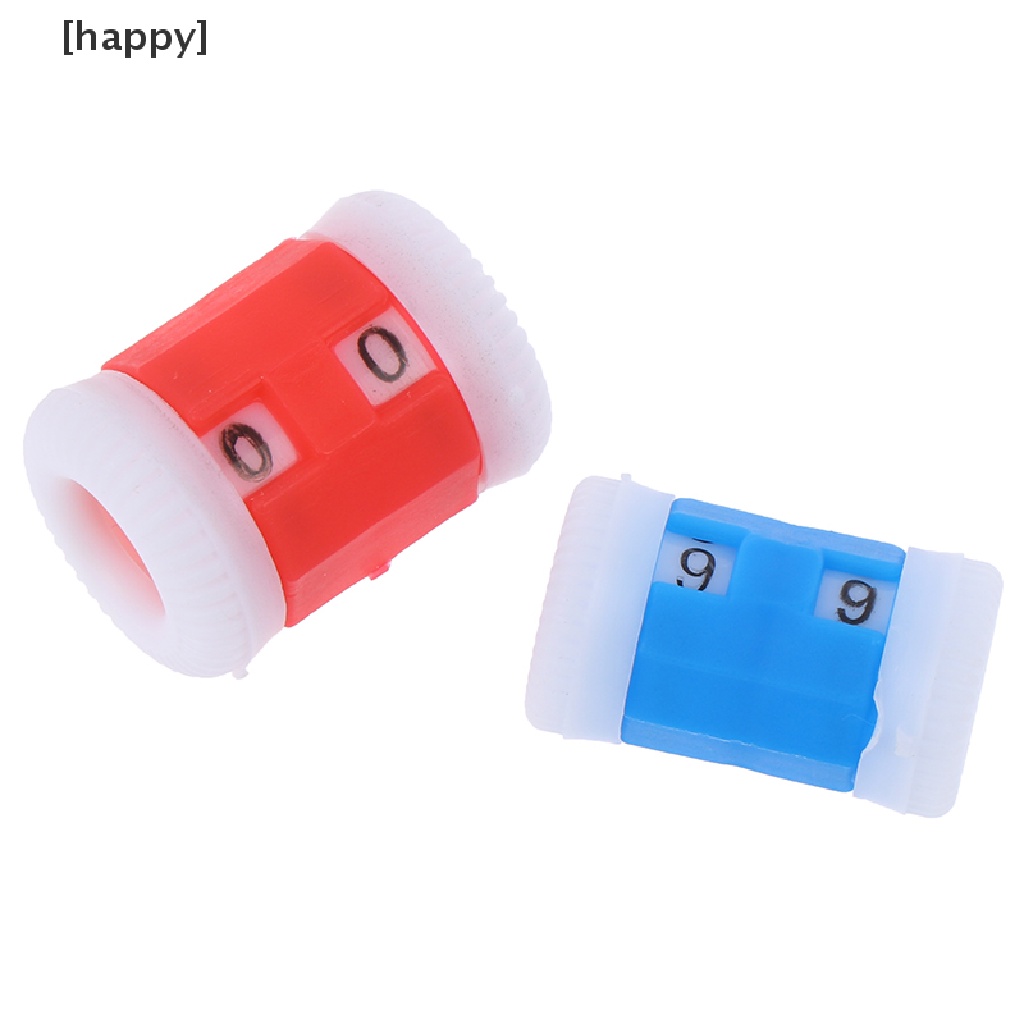 Ha Alat Penghitung Baris Rajut 2 Merah + 2 Biru Bahan Plastik