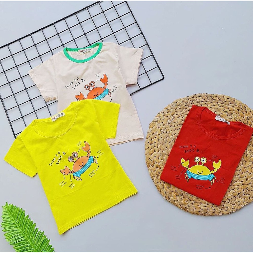 KAOS MR CRAB USIA 1-3TAHUN / kaos anak import murah berkualitas