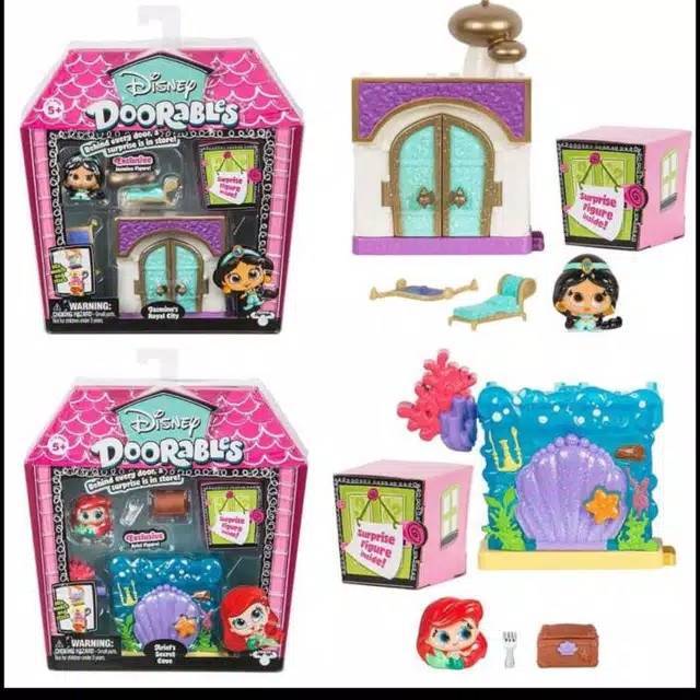 DISNEY Doorables original figur figurine miniatur little mermaid ariel aladdin princess jasmine