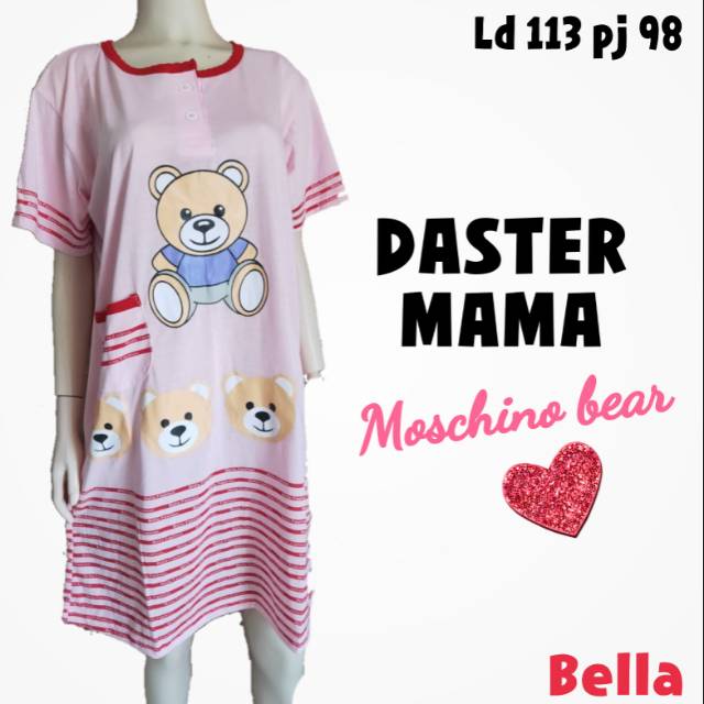 Daster Mama Moschino bear bella