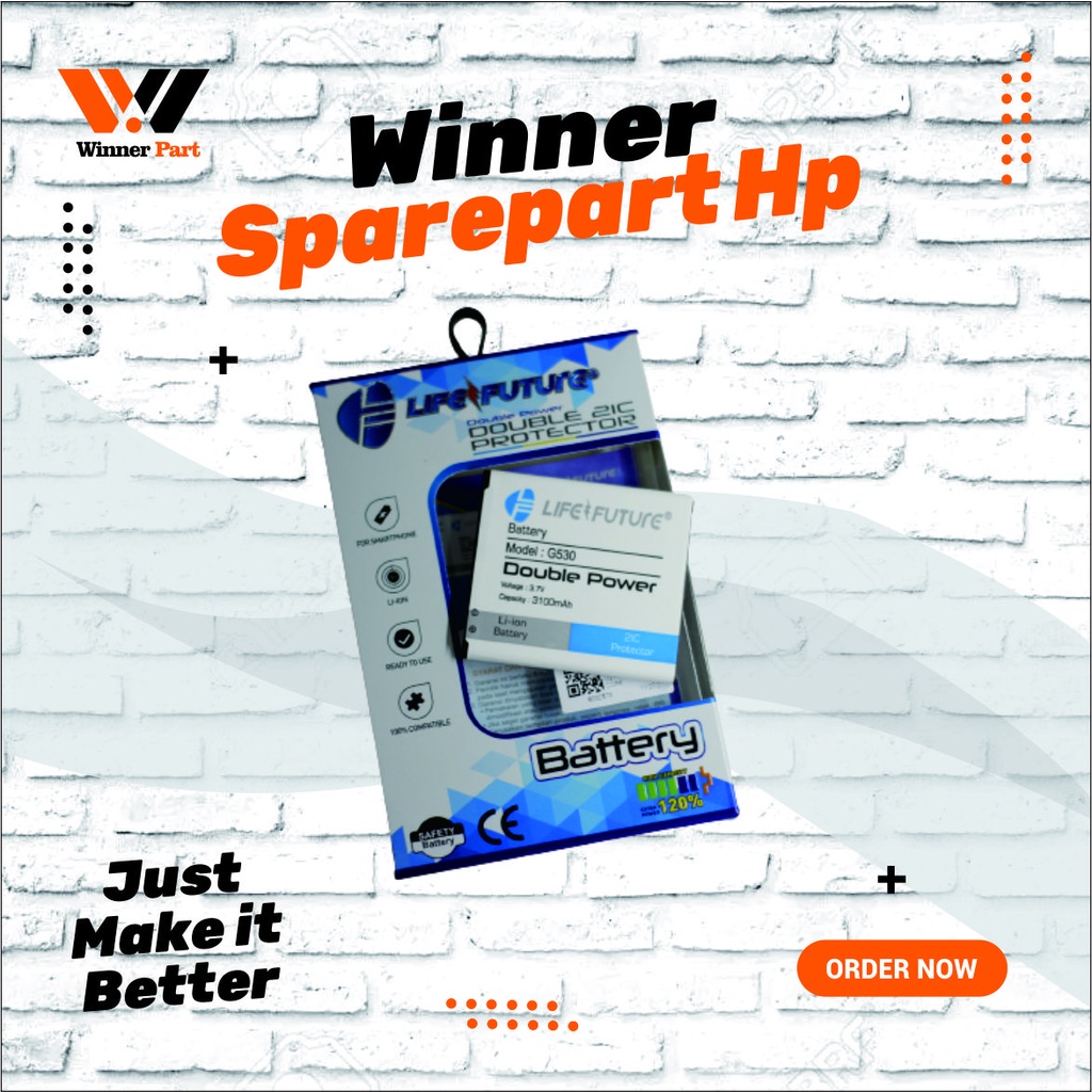 Baterai Samsung G530 / J5 / J3 / J2 Prime / A2 Core Life Future