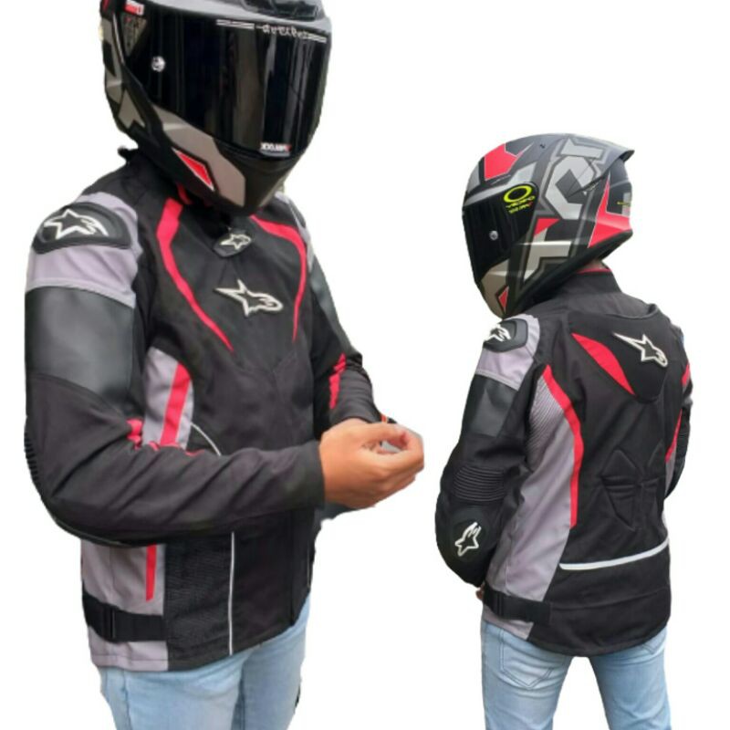 Jaket Touring Alpinestars Full Protector Safety Waterproof Jaket Touring Motor Protector,
