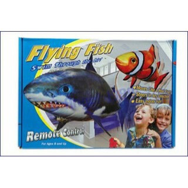 Mainan Remote Control Flying Fish Nemo dan Shark / Ikan Terbang RC