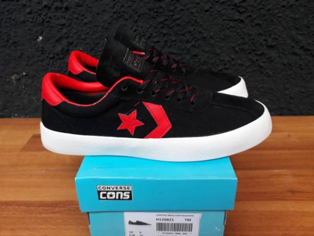 CONVERSE LOW BREAK POINT BLACK RED PREMIUM BNIB MADE IN CHINA SIZE 40/41/42/43/44