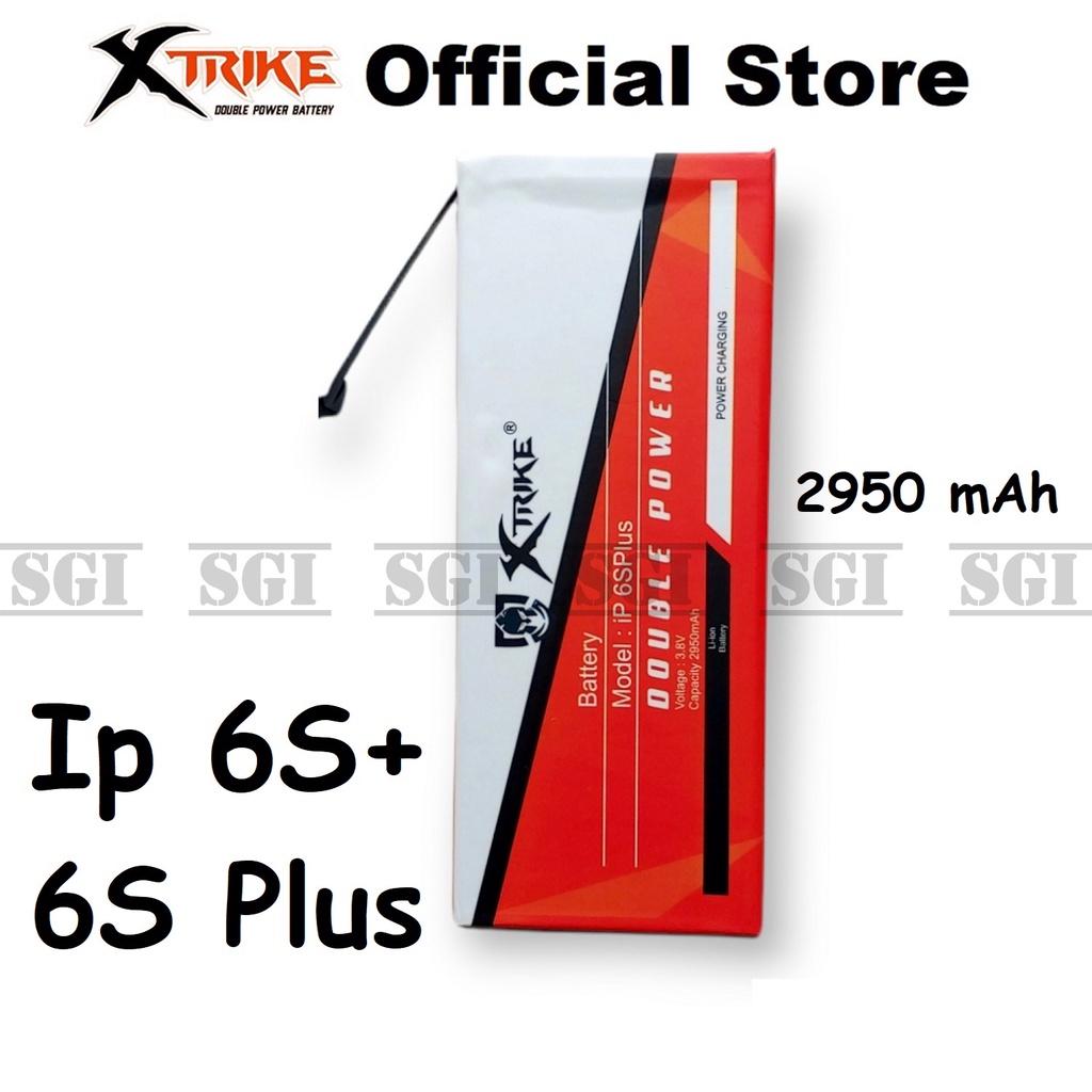 Baterai XTRIKE Double Power Original for Ip 6S PLUS 6S+ Batre Batrai Handphone HP Ori Dual Iphone