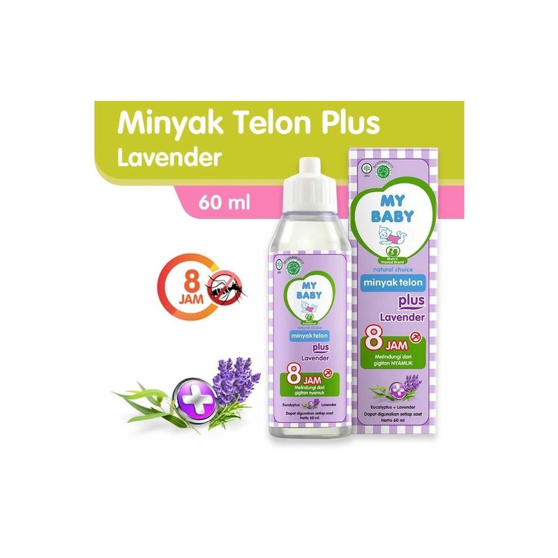 My Baby Minyak Telon Plus Lavender isi 60 ML/Anti nyamuk