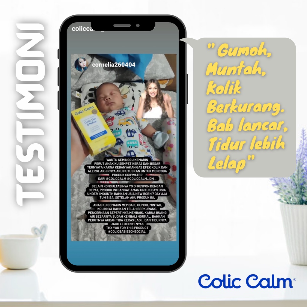 Colic Calm Gripe Water Baby Kids meredakan Kolik Refluk (GERD) Kembung Sembelit  dengan Efektif-7
