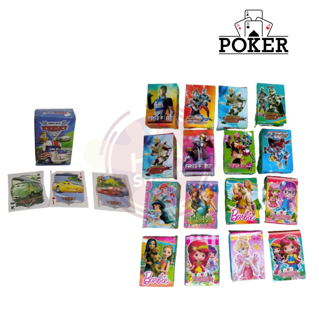 Mainan Anak Kartu Remi / Kartu Poker / Playing Card Murah Gambar Karakter Kartun Ready di Kakita HDA