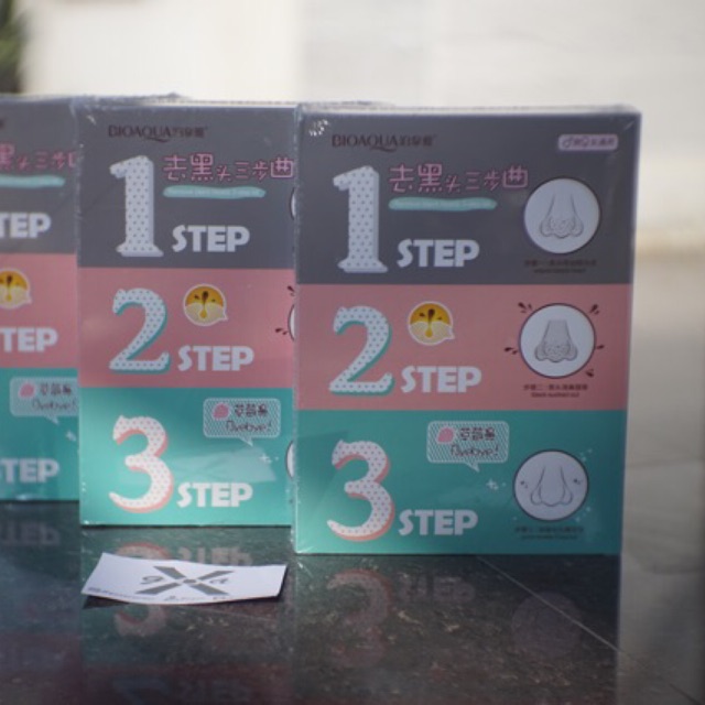 Bioaqua Black Mask 3 Step Pengangkat Komedo / Masker Komedo
