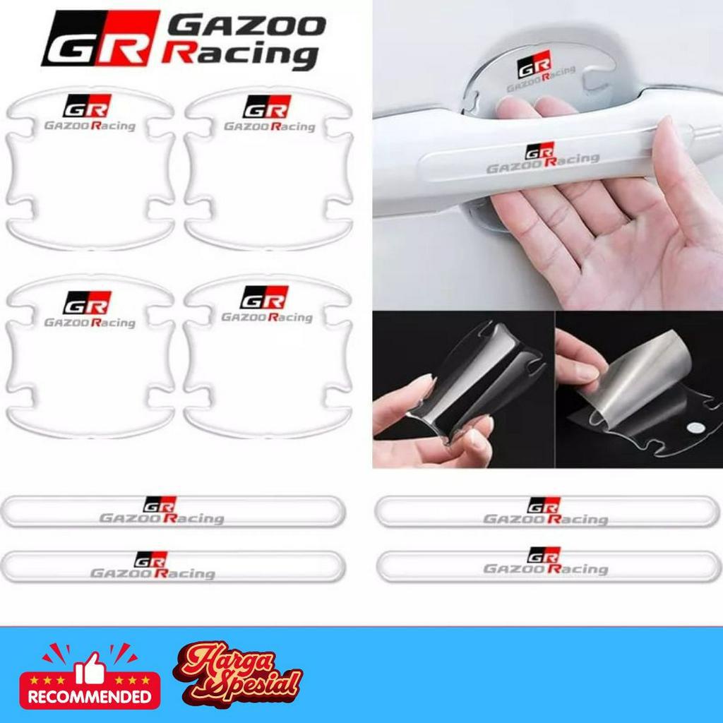 Stiker Pelindung Handle Pintu Mobil Toyota GR Gazoo Racing