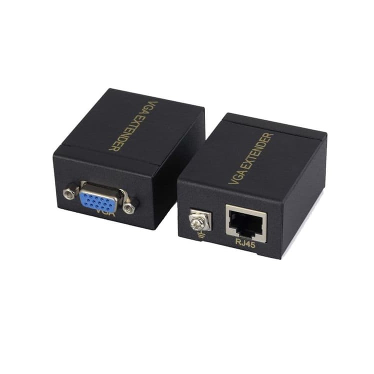 VGA Extender 60m to RJ45 LAN CAT5 CAT6 Ethernet Adapter - GRC-VG-VE060