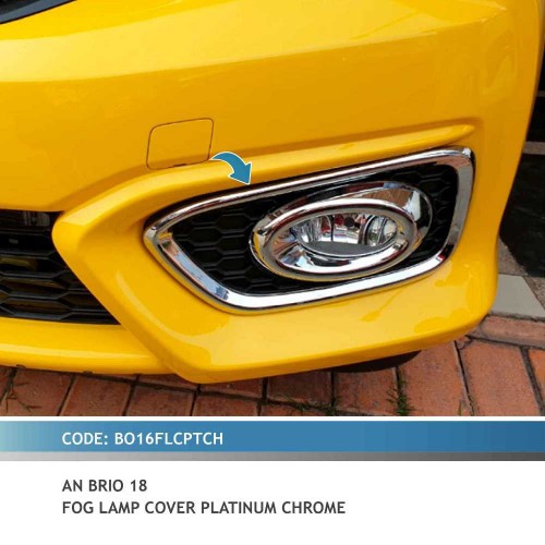 Cover Fog Lamp All New Brio 2018 up Platinum Chrome