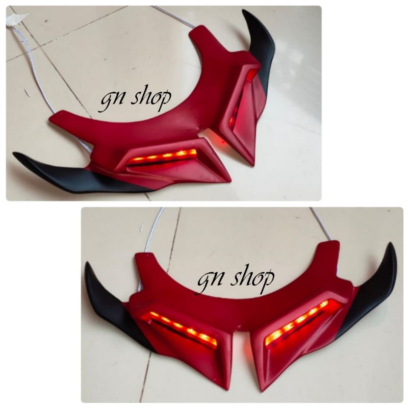 winglet HONDA vario old 125-150 old 2015-2017 winglet plus lamp led winglet galaxy 3