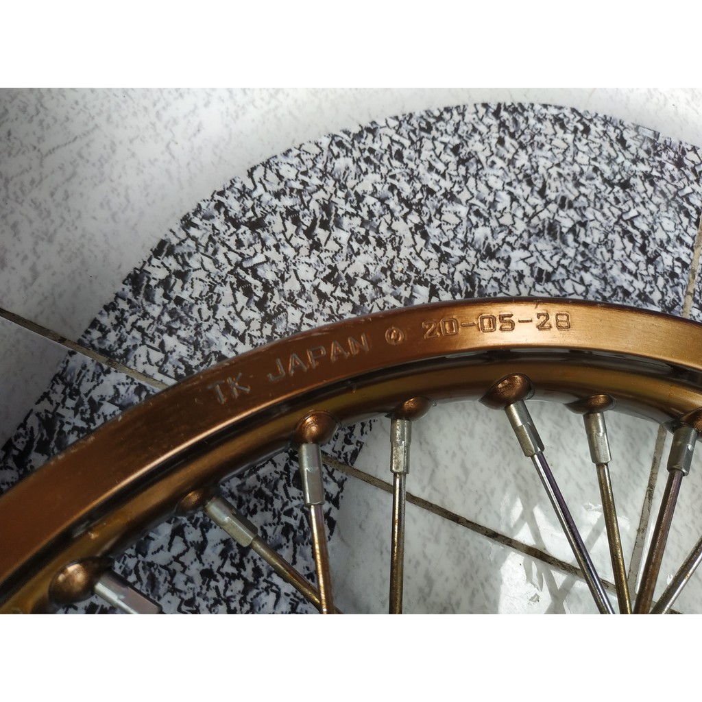 Sepaket Velg jari Ring 14 TK Bright japan original bekas