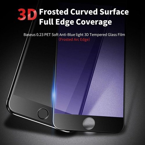 Blue Ray 10D iPhone 6 7 8 Plus 6+ 7+ 8+ Tempered Glass FULL GLUE ANTI RADIASI