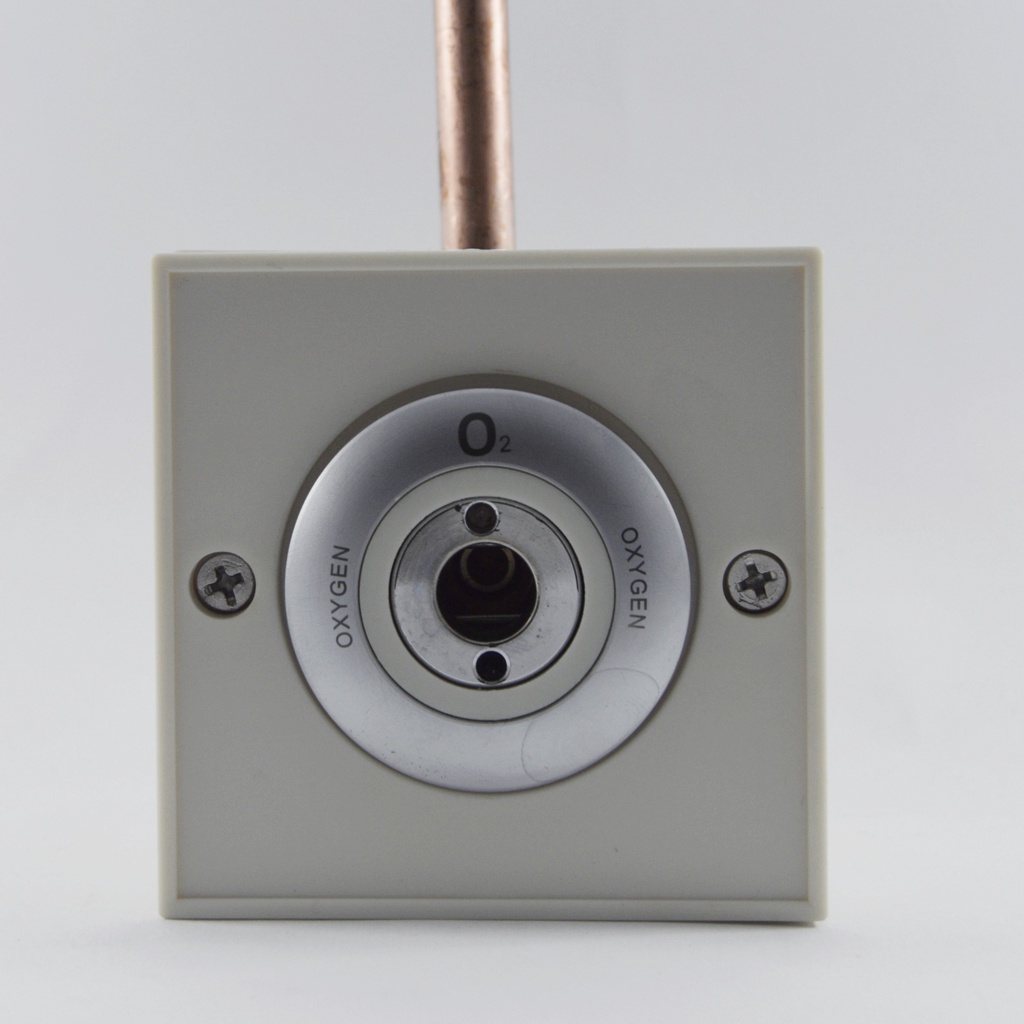 Outlet + Case Oxygen Oksigen O2 gas medis