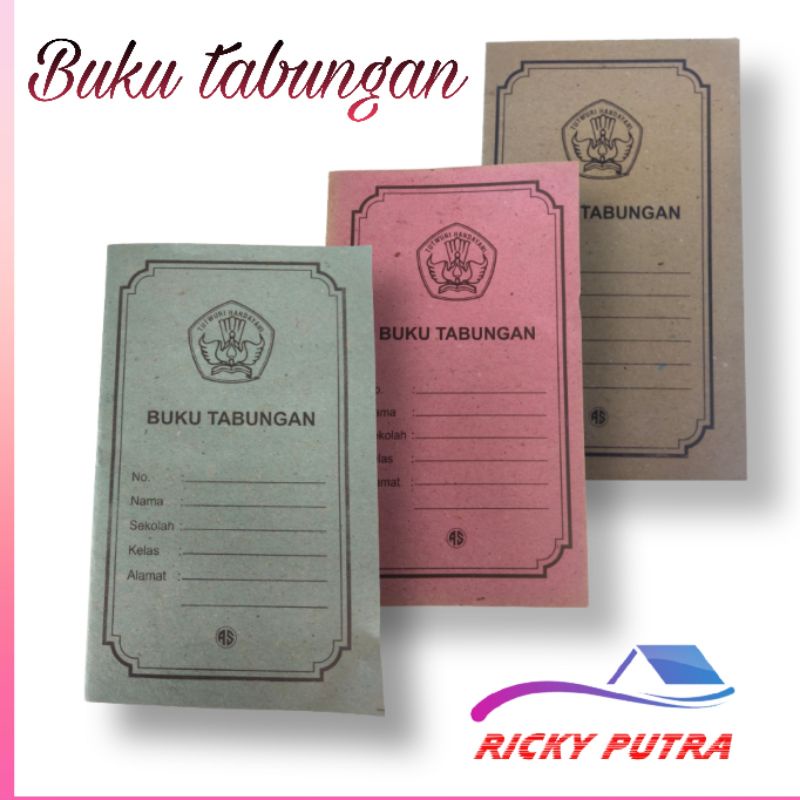 

Buku tabungan Sekolah paud SD SMP SMK SLTP SMA / Tabungan / book / note