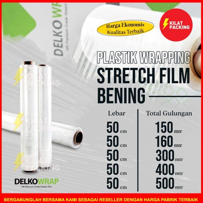 

Diskon PLASTIK WRAP STRETCH FILM / WRAP / WRAPPING BARANG MURAH 50CM SATUAN Diskon