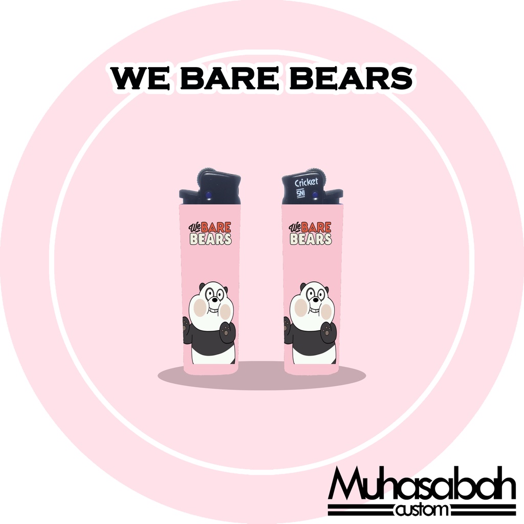 We Bare Bears Korek Api Cricket Custom Gambar Unik Murah Edisi